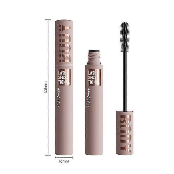 EnjoyFancy Volym Längd Mascara - Långvarig Exakt Borste för En Vidöppen Look 3Blackest Black