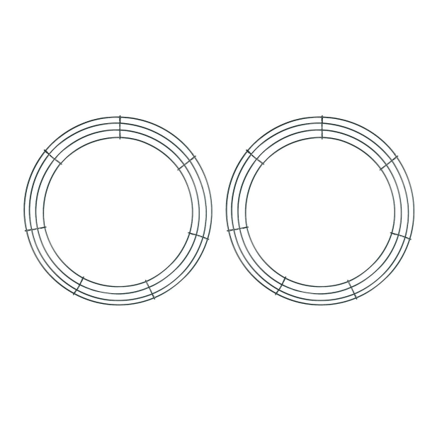 Rund Metal Krans 14 Tommer Hjerteformet Trådramme Bryllup Valentinsdag DIY