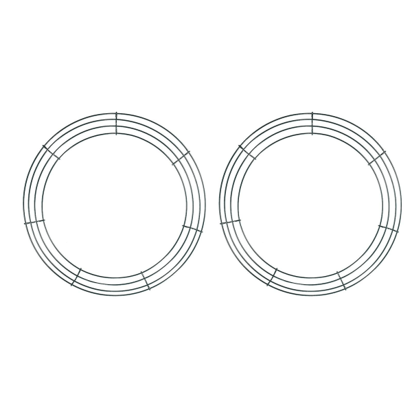 Rund Metallkrans 14 Tum Hjärtformad Trådram Bröllop Alla Hjärtans Dag DIY