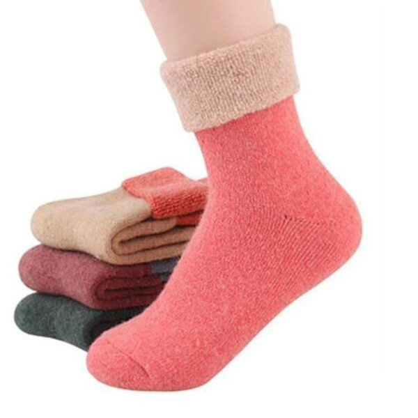 3 par strumpor Termiska strumpor Dam Fleece Julstrumpor