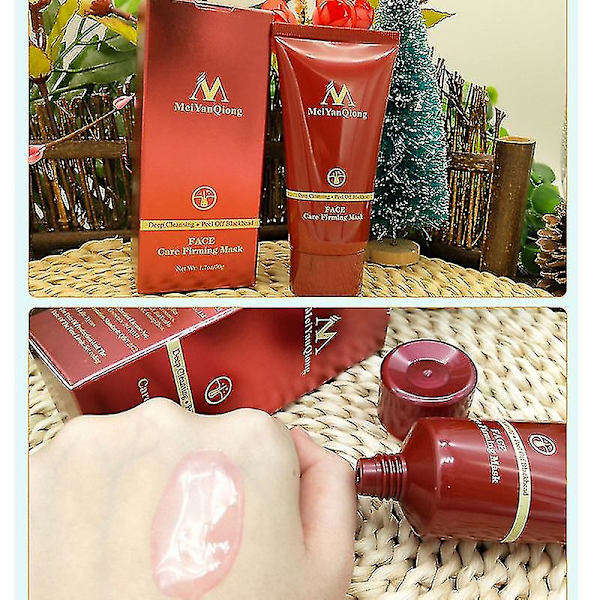 Qian Mei Yan Qiong Jing Genomskinlig Ansiktsvax 50g Peel Off Mask Ansiktsbehandling Gå Till Svart
