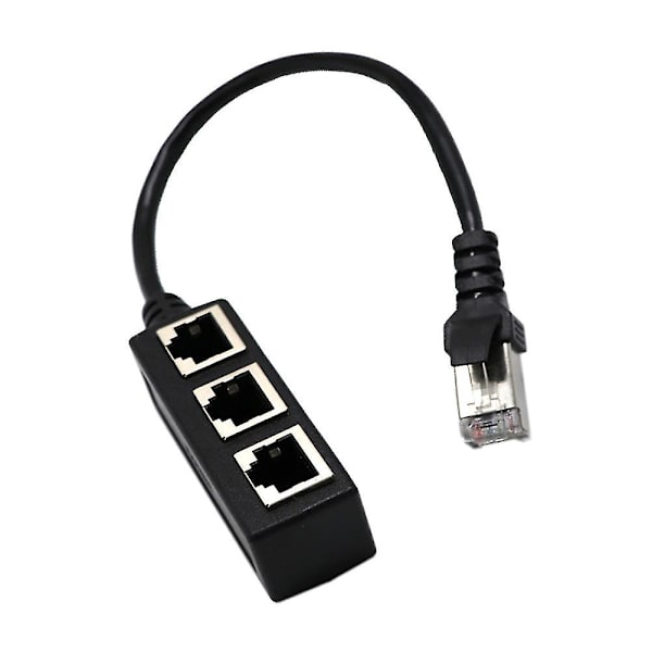 Lan Ethernet-kabelsplitter - Nettverkskabel hann til hunn RJ45 forlengelsesadapter