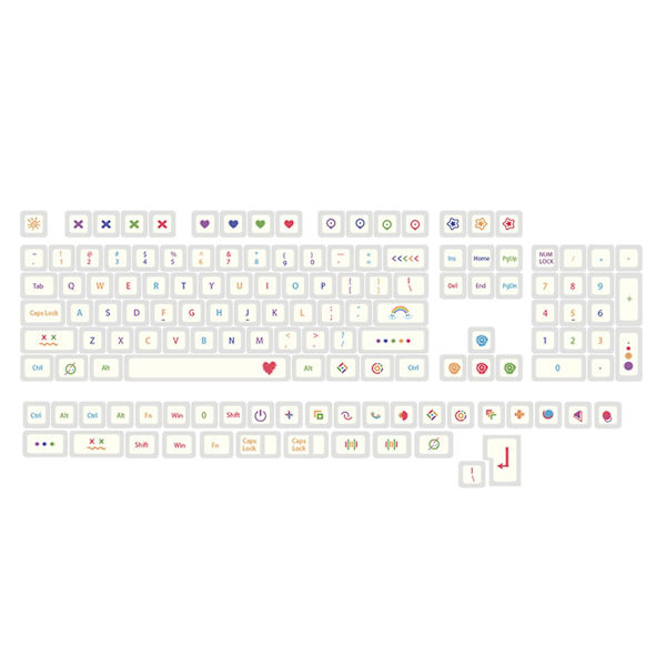Pbt Xda Keycaps för Gk61/64/68/87/96/980/104/108 Mx Switch Mekaniska Tangentbord