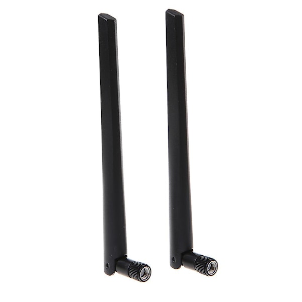 2 x 6dBi Wifi-antenne Rp-sma hunnkontakt + 2 x U.fl/ipex til Rp-sma-kabel