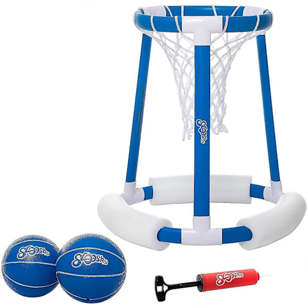 2024 Ny Flydende Pool Basketball Hoop Spil Til Swimmingpool | Inkluderer Hoop, 2 Bolde Og Pumpe, oppustelig Basketball Hoop Vand Basketball Spil Pool