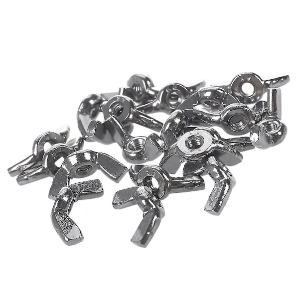 A2/70 (304) Rostfria vingmuttrar Fjärilsmuttrar Silver, M3*0.5mm 20st