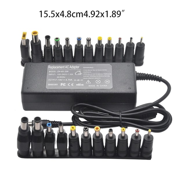 5,5 mm x 2,5 mm 90 W 19 V 4,74 A AC-laddare för bärbar dator för HP för Acer