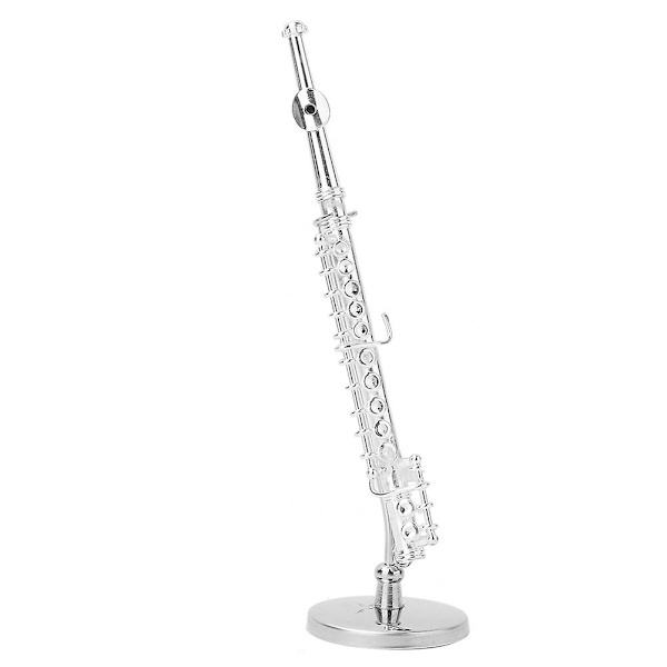 Mini kobberfløyte modell 11 cm - Musikkinstrumentmodell for hjemmedekor og gaver