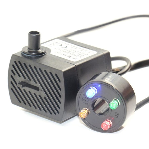 Belysning Springvand Pumpe Springvand Pumpe Med 3x Hvid Led Ring Belysning Led Springvand Pumpe Sp3 1500l/h.