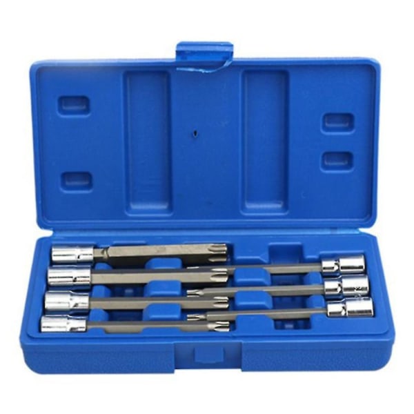 7 st/set 3/8 tums hylsnyckelsats Driv Extra Long Torx Star Bit Sockets Set T25 T30 T40 T45 T50 T5