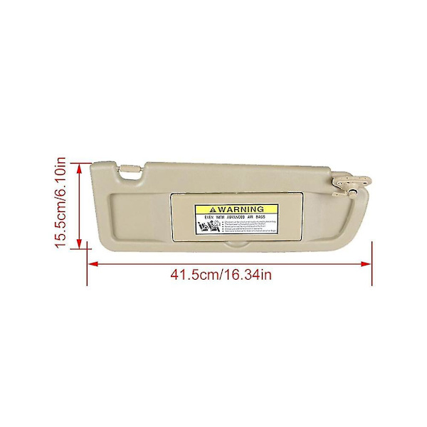83280--a01zb Vänster förarsolskydd Beige för 2006-2011 Bil Solskydd 83280snaa01zb