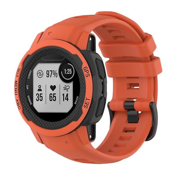 20mm Silikonrem til Garmin Instinct 2s Åndbar Armbånds Udskiftningsrem til Garmin