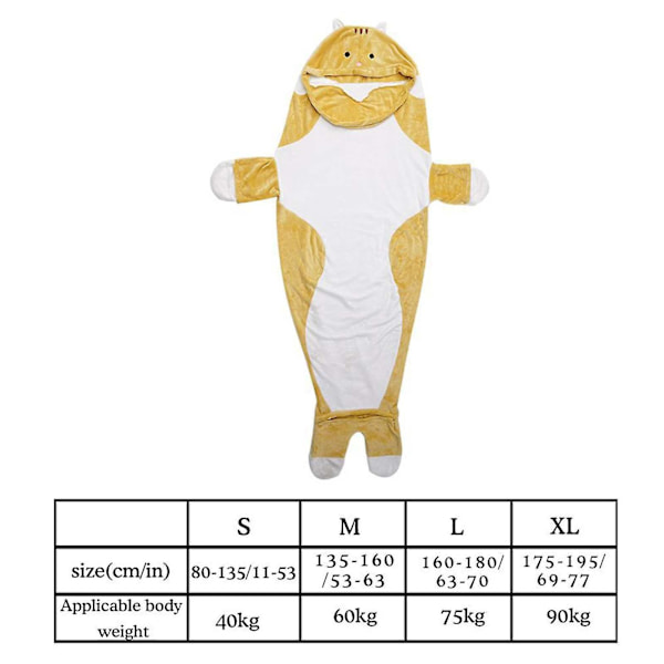 Söt filt för vuxna, sovsäck filt hoodie, filt för vuxna, bärbar filt supermjuk och bekväm flanell hoodie sovsäck
