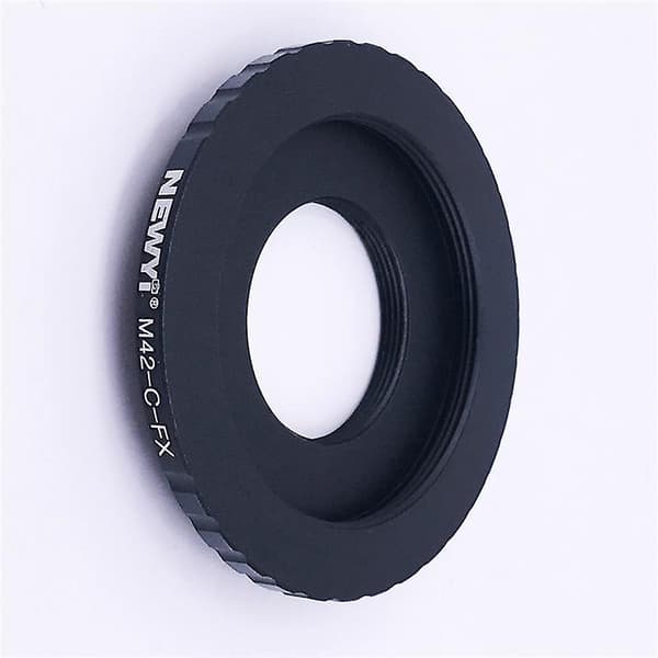 M42-C-FX Dobbeltfunktionel Montering Adapter Ring Metal til M42 Objektiv / C-Mount Objektiv til X-Mount Kamera Tilbehør
