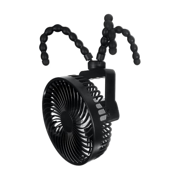 Skrivebordsstativ Genopladelig Køleventilator Med Nattelys 2000mah Luftkøler