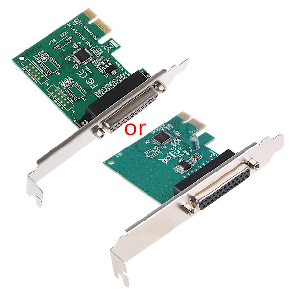 Parallel Port Db25 25pin Pcie Riser Card Lpt Printer Til Pci-e Express Kort