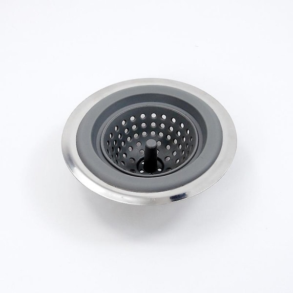 Grå, vask sil – Silikon vask filter – One size