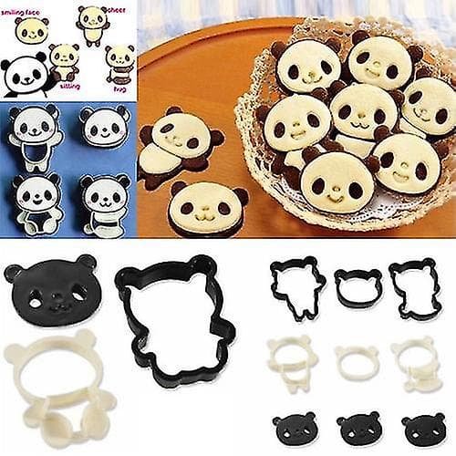 2 X Cartoon Cute Panda Cake Cookie Cutter Candy Kitchen Decorating Mold Mould Tool