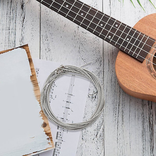 4 st bassträngar basgitarrtillbehör gitarrsträngar silverpläterade gitarrtillbehör