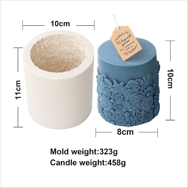 Håndlavede geometriske forme silikone DIY 3d aromaterapi støbning håndlavet