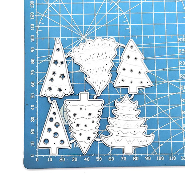 Julgran Metallskärning Dies Stencil Scrapbook Album Papper Kortmall