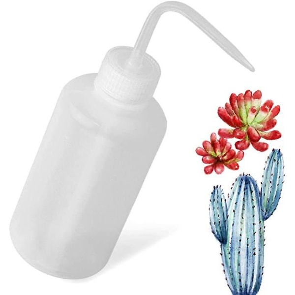 Drikkeflaske 3 stk Sikkerhetsflasker Smal munn 250ml Plast Naturlig Klem Krydder Vann Flaskelokk For Planter