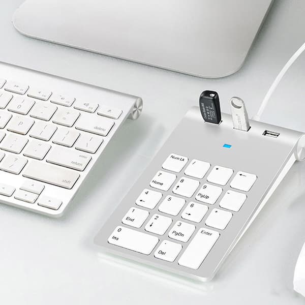 Bärbar Mini Usb Trådbunden Numerisk Knappsats Ultratunn Digital Numpad För Laptop Pc