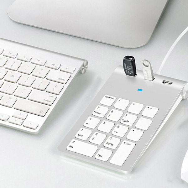 Bærbar Mini Usb Wired Numerisk Tastatur Ultra-tynn Digital Numpad For Bærbar PC