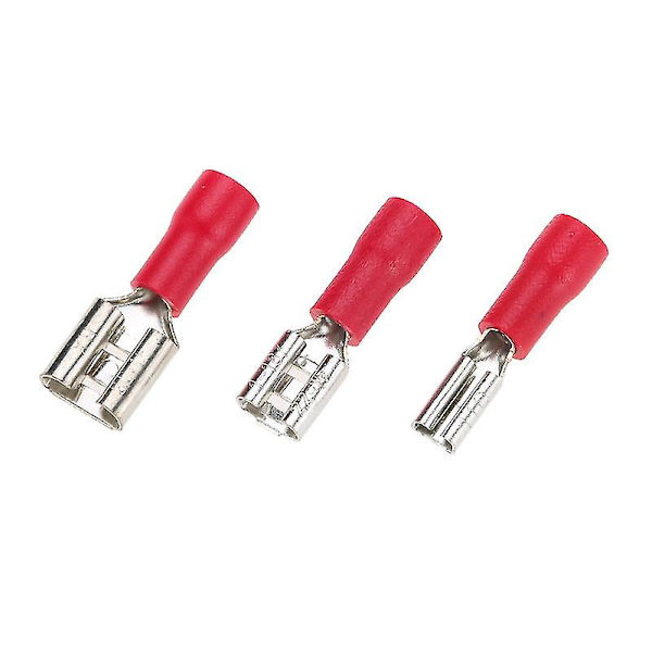 280 stk assortert crimp spade terminal isolert elektrisk ledning kabelkontakt sett sett hann hunn