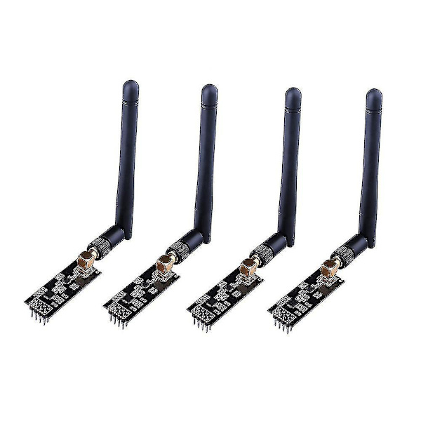 4 st 2,4 GHz NRF24L01+PA+LNA Trådlös Modul med Antenna 1000 Meter
