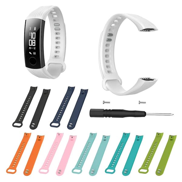 Udskiftningsrem i silikone til Huawei Honor 3 Smartwatch