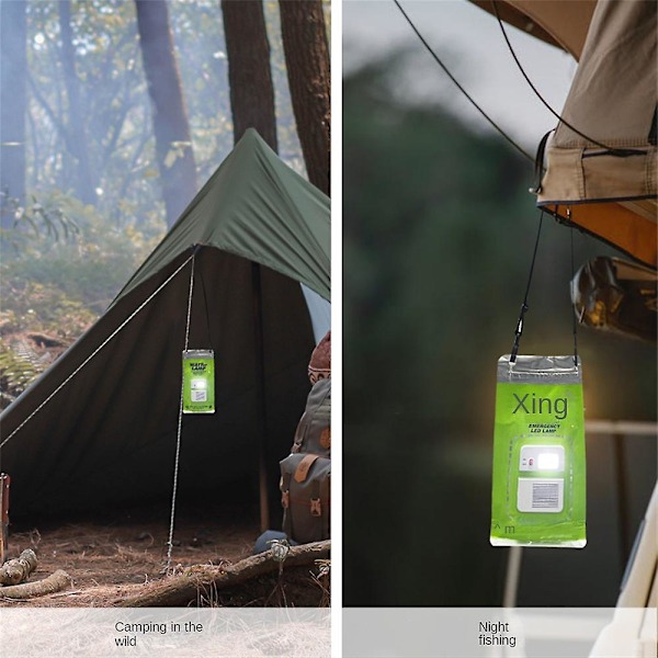 2 stk. Bærbar Campinglampe Saltvand Udendørs LED Nødlampe Til Camping Natfiskeri Lampe Energibesparende Lampe Rejsetilbehør