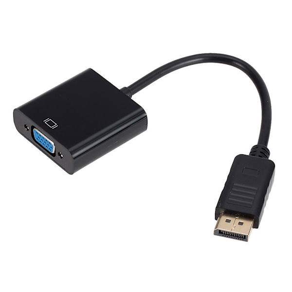 Mini Displayport Display Port Dp till Vga Kabeladapter 1080p för Hdtv-skärm