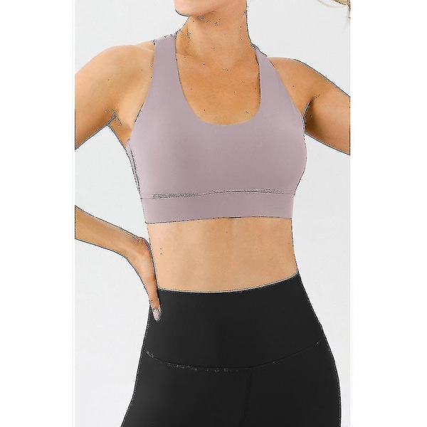 Sports-BH for kvinner, løping, trening, pilates, crop-BH med blonder, pustende mesh, polstret undertøystopp