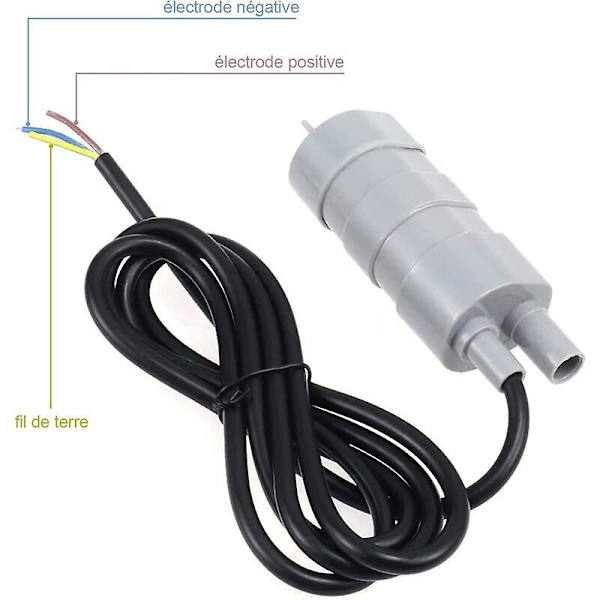 12v nedsänkbar vattenpump, 840l/h högflödespumpar mikromotor vattenpump kompatibel Rv, damm, akvarium, fontän