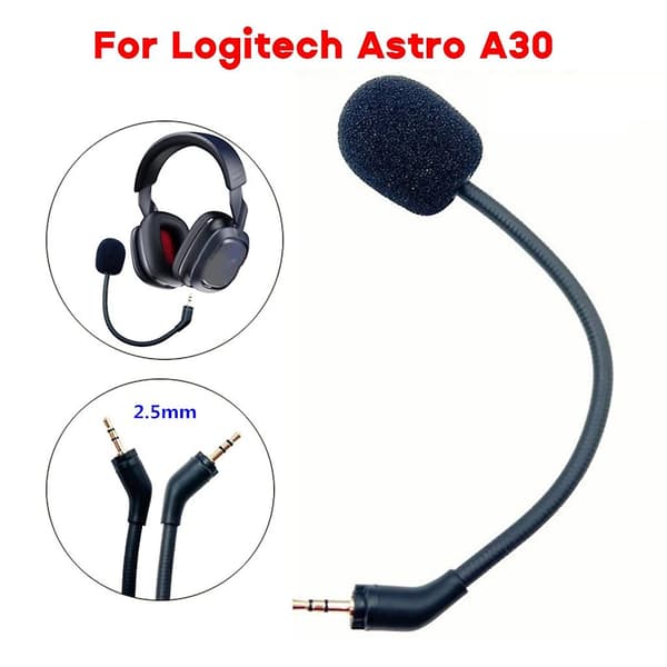 Böjlig flexibel slangmikrofon för spelmikrofon för Astro A30-spelheadset