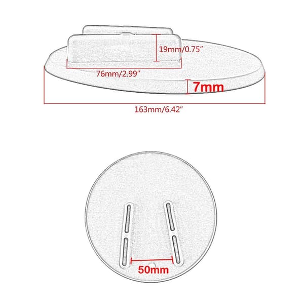Motorcykel Kickstand Side Kick Stand Pad Plate Base Sidestand Kickstand