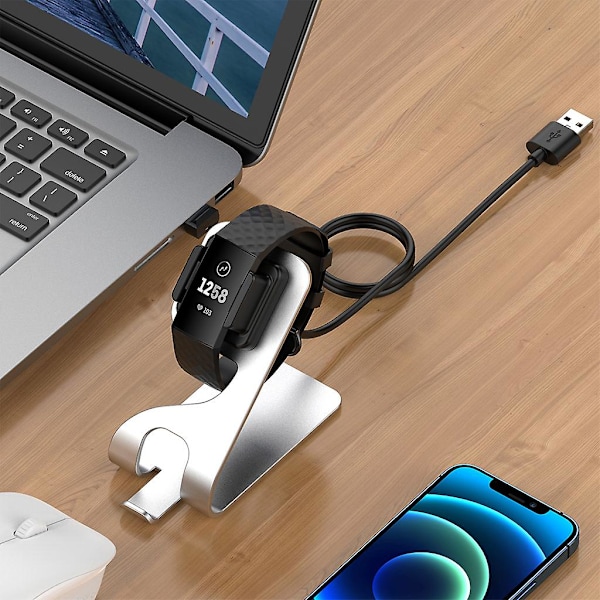 För Fitbit-charge4 Se Laddningskabel Dock Bracket Hållare Laddare Kabel Stativ