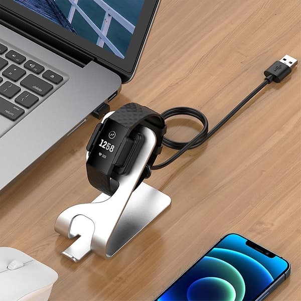 For Fitbit-charge4 Se ladekabel Dock brakett holder lader kabel stativ