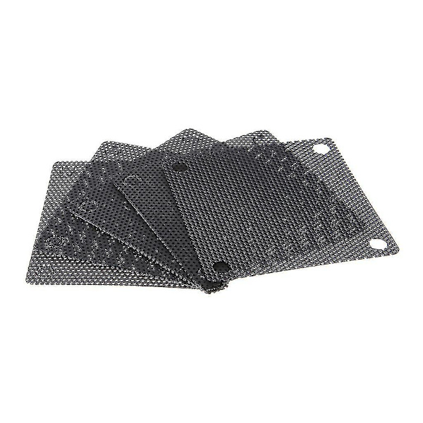 5 kpl Pvc-tuuletinpölysuodatin Pc-pölytiivis kotelo Leikattava tietokoneverkko 50mm