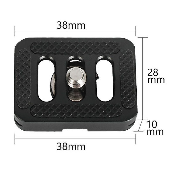 Hurtigutløserplate for stativ med C-10, c-10x, e-10, e-20 kulesett og for 3t-35r/t005 serie trip