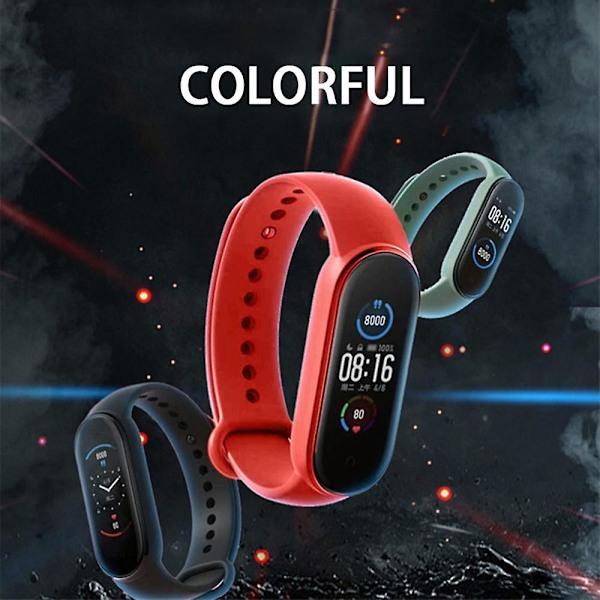 Ersättningsarmband för M-serien, armband i fast färg, TPU, smartklocka, armband för Xiaomi Mi