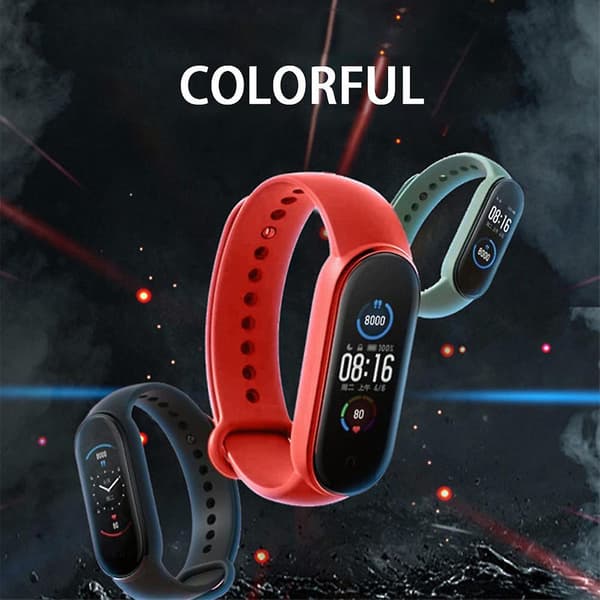 M-serie Udskiftningsarmbånd Solid Farve TPU Smartwatch Rem Til Xiaomi Mi