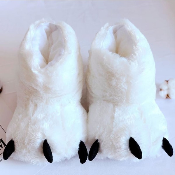 Plushtofflor med tassdesign