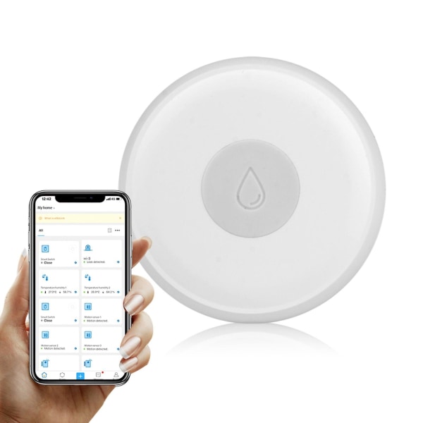 Zigbee Trådløs Overfladedetektor Ewelink Mini Smart Vandlækagesensor Vandlækagealarm