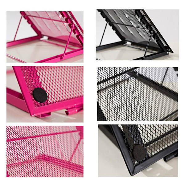 6 Høydejusterbar Bærbar PC Tablet Stativ Brakett Sammenleggbar Laptop Holder