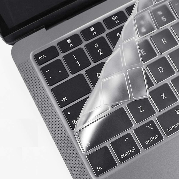 Ultra Thin Tpu Keyboard Cover Skin Yhteensopiva Macbook Pron 13/16 tuuman kanssa Touch Id Näppäimistön tarvikkeet Suojakuori (läpinäkyvä)