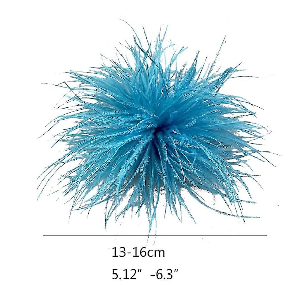 Fjær Brosje Fjær Corsages Stoff Dekorasjoner Stråsefjær Materiale royal blue