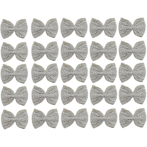 50 kpl Juutti Solmiosetti DIY Juutti Solmio Retro Juutti Solmio Joulukuusi Koriste Koriste Häät Joulupäivä Loma Tarvikkeet Keltainen