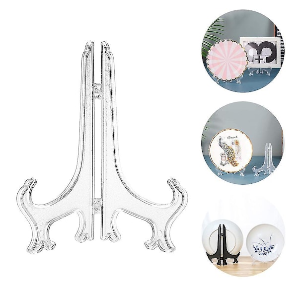 20 stk. Plast Staffeli Plade Stander Holder Billede Staffeli Mini Staffeli Stander